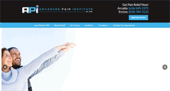 Desktop Screenshot of advancedpain.com